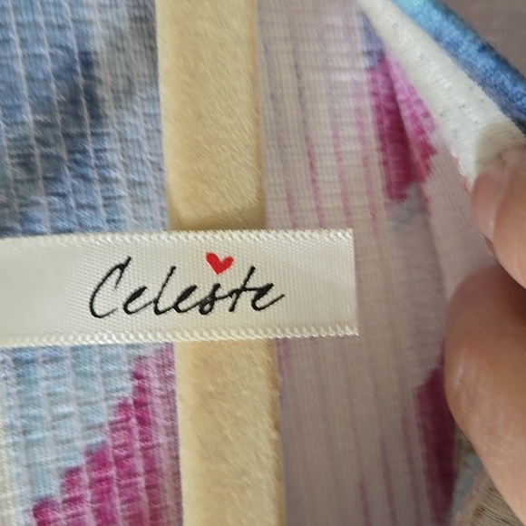 Celeste Multicolor Patterned Fabric - Picture 2 of 6